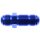 Aluminium Bulkhead-Adapter blau AN6 D06 9/16-18&quot; UNF - gerade