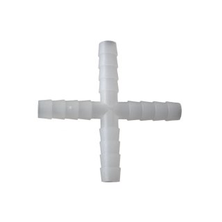 10 mm Kreuzverbinder Kunststoff (Polyamid) - wei&szlig;