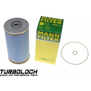 Ölfilter - Mann H 943/7x - BMW E31 E32 E34 E38 - M60 V8 3.0/4.0 - M70, M73 V12 (bis 8.1995)