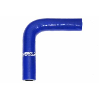 Ø 22mm / 90° Bogen / Silikonschlauch - blau