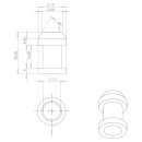 Auspuffhalter 1.4301 Edelstahl 12mm