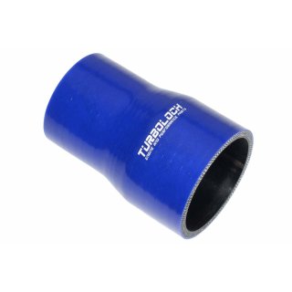 Ø 57 > 51mm / Reduzierer L:100mm / Silikonschläuche - blau