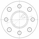 Distanzscheibe 15mm LK: 4x100mm 4x108mm NLB: 57,1mm - mit Felgenzentrierung