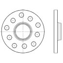 Distanzscheibe 10mm LK: 5x108mm 5x110mm NLB: 65,1mm - mit...