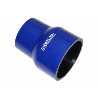 Ø 70 > 63mm / Reduzierer L:100mm / Silikonschlauch - blau