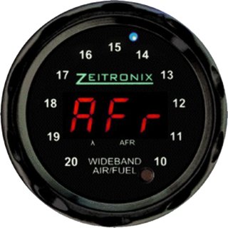 Zeitronix ZT2 Lambda-Controller + ZR2 52mm Zusatzinstrument (schwarz / rot)
