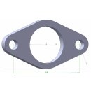 Flansch Flange Wastegate Ladedruckregler Tial F38 1.4301 Edelstahl 8mm