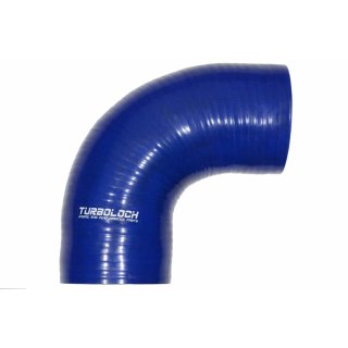 Ø 76mm / 90° Bogen / Silikonschlauch - blau