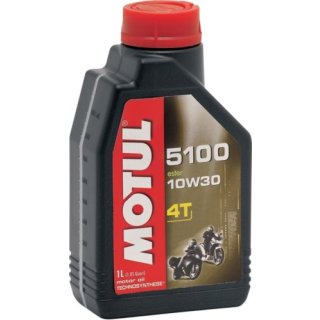 Motul 5100 4T 10W30 1L (104062 / 101398) - technosysthetisches Motorrad Motoröl auf Esterbasis