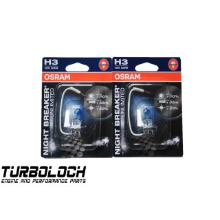 2 Stück Osram H3 Night Breaker Unlimited Glühlampe 64151NBU