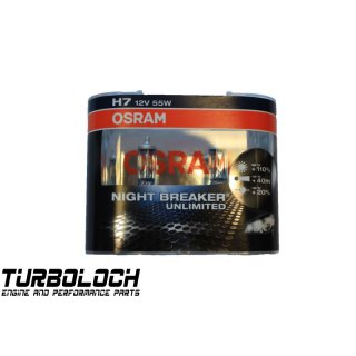 2 Stück Osram H7 Night Breaker Unlimited Glühlampe 64210NB